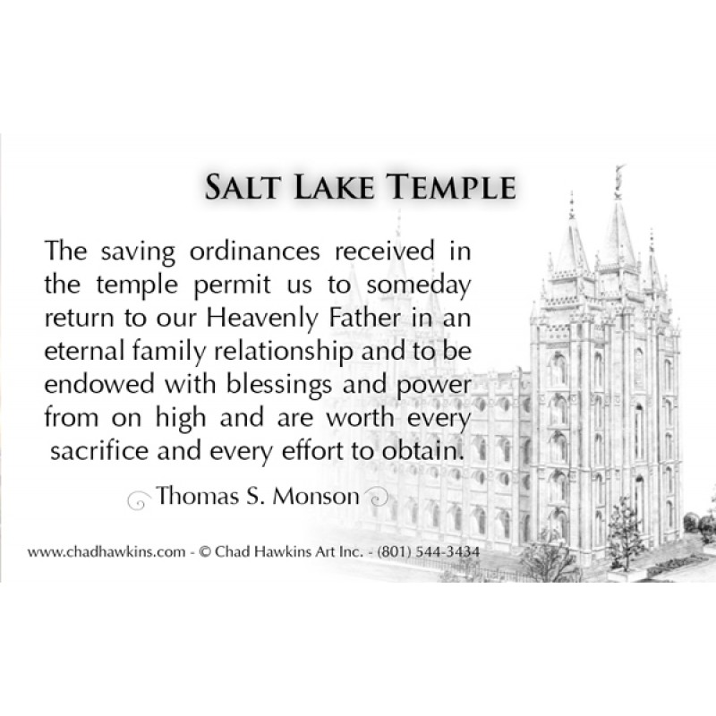 Salt Lake Temple No-Flip Recommend Holder