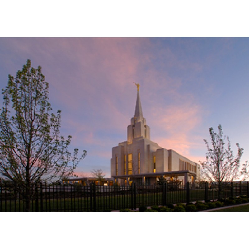 Oquirrh Mountain Utah Temple No-Flip Recommend Holder